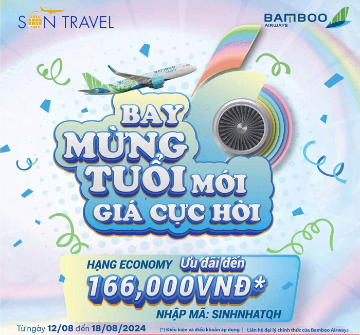 Bay Mừng Tuổi Mới, Giá Cực Hời Cùng Bamboo Airways!